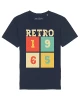 T-shirt - Retro Cube Couleur : Bleu Marine