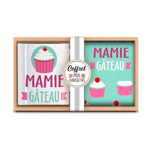 Mug et chaussettes - Mamie Gâteau